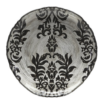 6.5" Damask Canape Plate