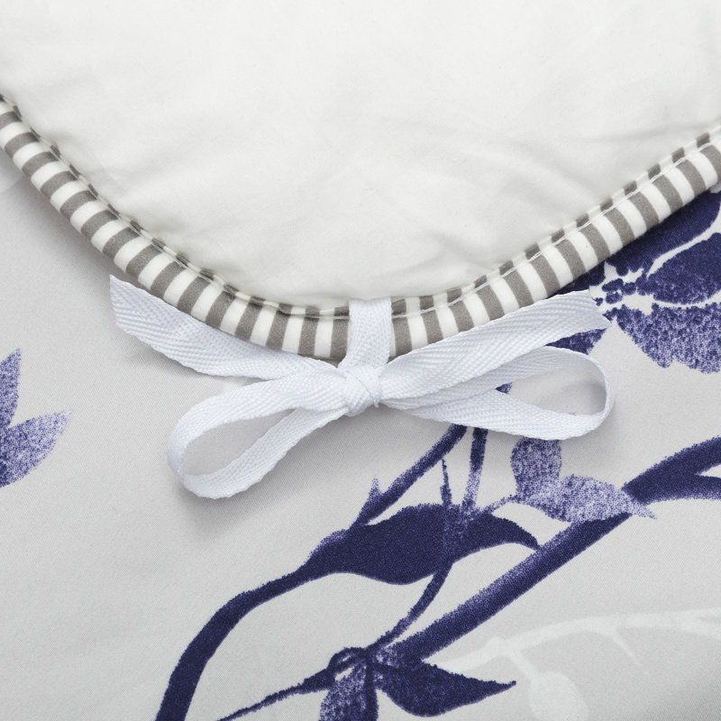 Ensemble de housse réversible pour couette, Housse de couette grand et 2 taies décoratives, Bleu marine