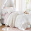 4 Pieces Twin/Twin XL Comforter Set,White