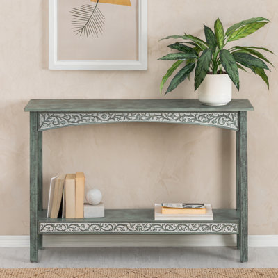 Console en bois avec rangement ouvert JFY