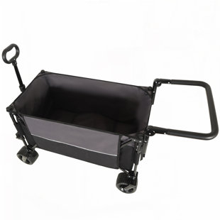 Chariot pliable à pousser et tirer avec poignée rotative