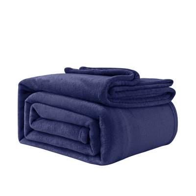 1Pc Good Nite Flannel Fleece Blanket, Ultra Soft Warm Polyester Bed Throw, for Bedroom, Guest Room, Living Room, Sofa, Student Dormitory, Car, Travel & Picnic, AllSeason Reversible Thick Cozy Blanket, King 200×230cm & Super King 230×270cm Available