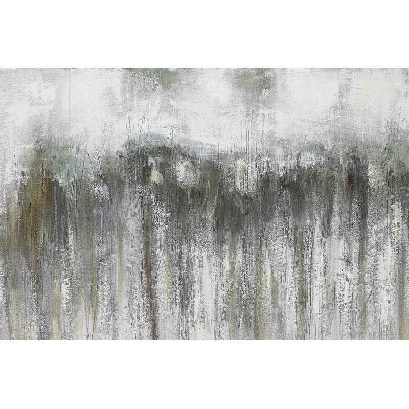 Hand -painted acrylic painting Rainy Day