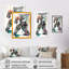 Hockey sur gazon sur glace pendant le jeu II - Impression sur toile-1126245744-1126245745
