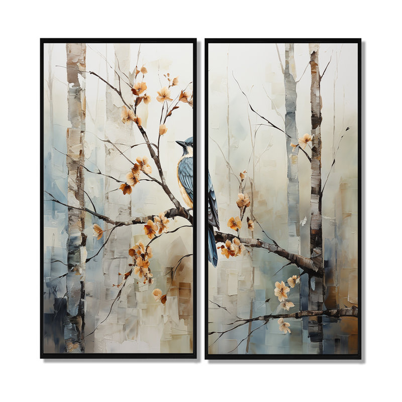 Emert - Art mural sur toile traditionnel, 32" H x 32" W, Black, Framed Print without Mat
