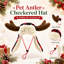 Chapeau de trappeur de Noël en bois de renne de Noël avec oreillettes et mentonnière réglable-133285987