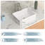 19" x 14.5" x 5.5" Rectangular Vessel Sink White Ceramic Bathroom Vessel Sink Above Counter Sink