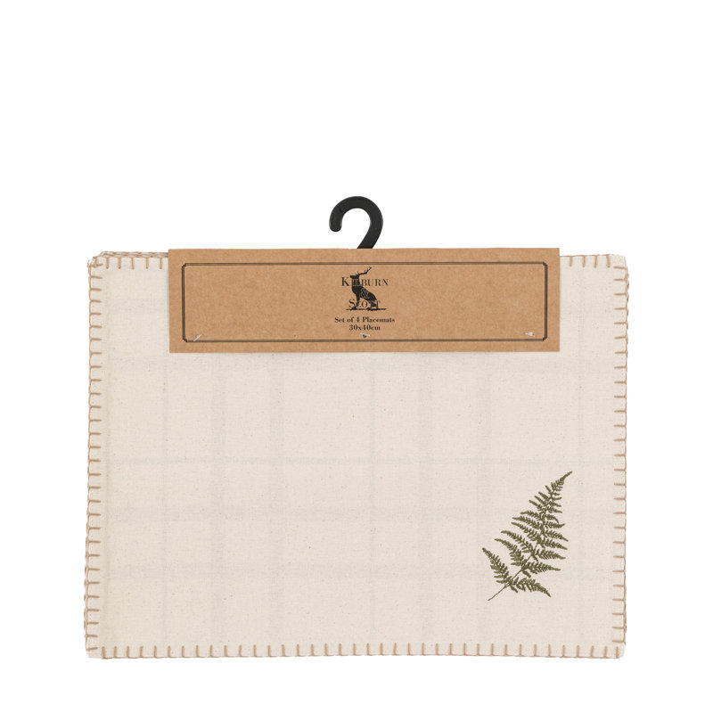 100% Cotton Plaid Placemat
