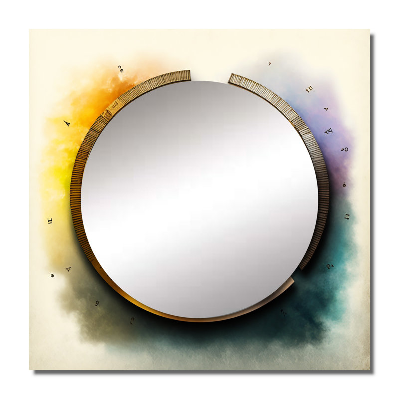 Demri - grand miroir mural décoratif astrologique pour chambre à coucher, 29 po x 29 po