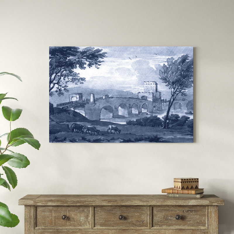«Pastoral Toile III», peinture sur toile, H 32 po x l 48 po