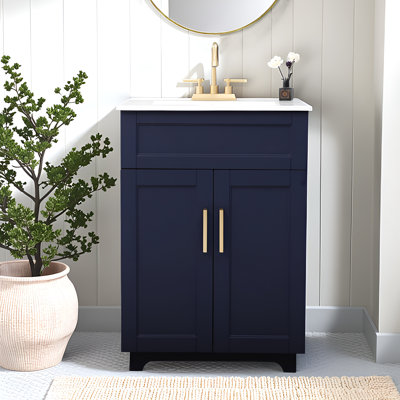 Ensemble de meuble-lavabo simple autoportant 24 po Modern