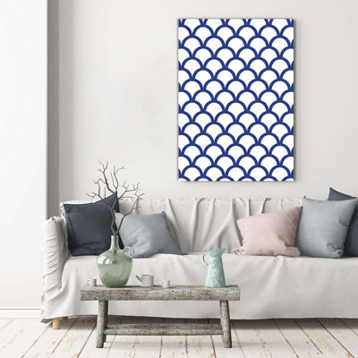 Marinistic Background - Wrapped Canvas Print