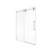 44"-48"W*76" H Frameless Single Sliding Shower Door – 5/16" (8mm) Clear Tempered Glass, Bypass Design with Chrome Finish