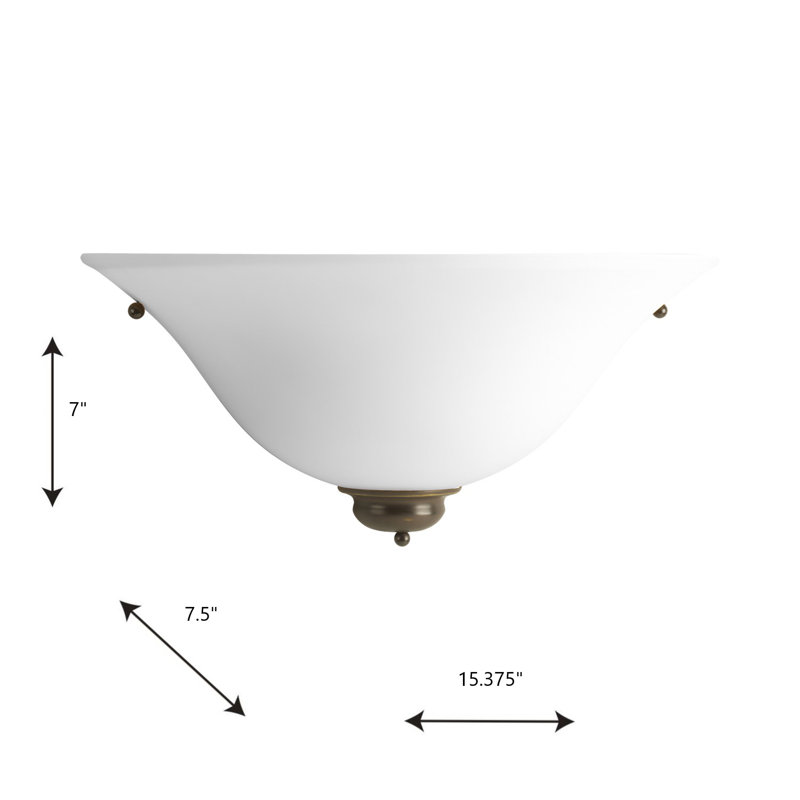 Estela 1 - demi-lune légère, Verre blanc, Bronze antique