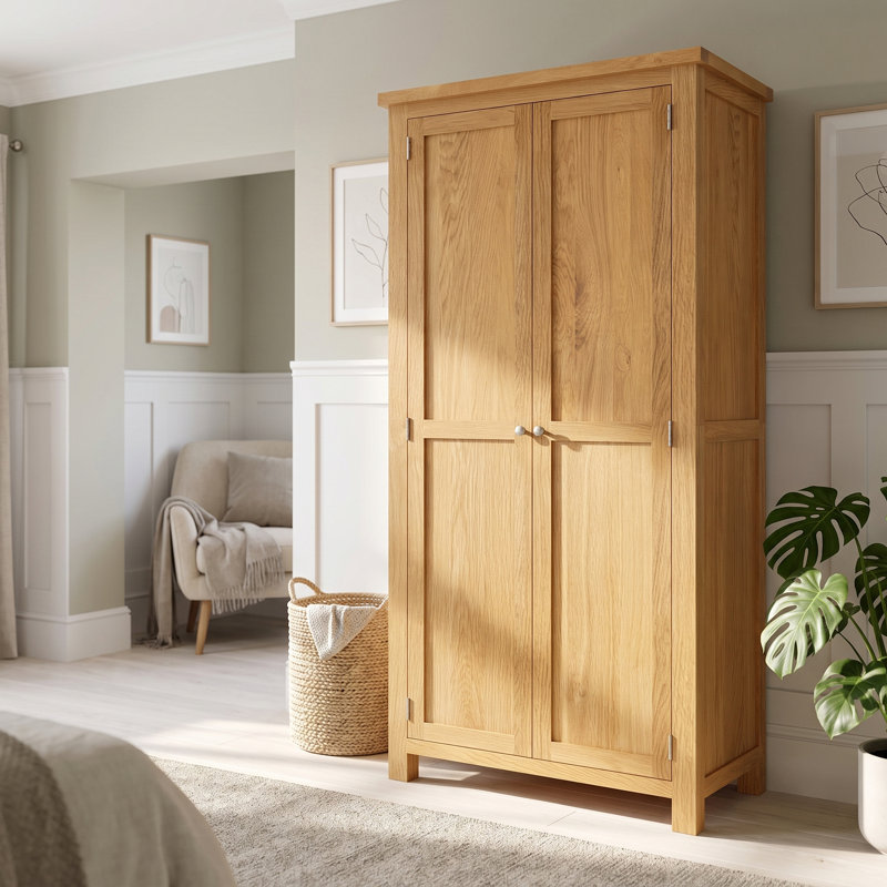 Dover 2 Door Solid Wood Wardrobe