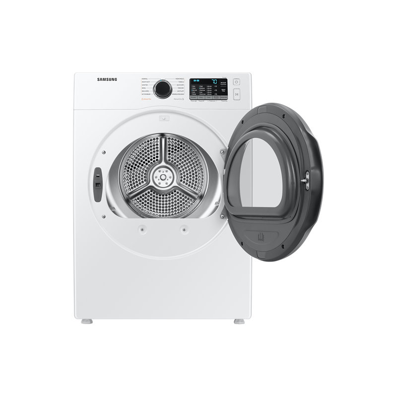 Samsung 4 Cu. Ft. Electric Stackable Dryer Reversible Door in White