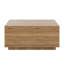 Table basse carrée 33,25 po à 4 tiroirs, naturel-535774052