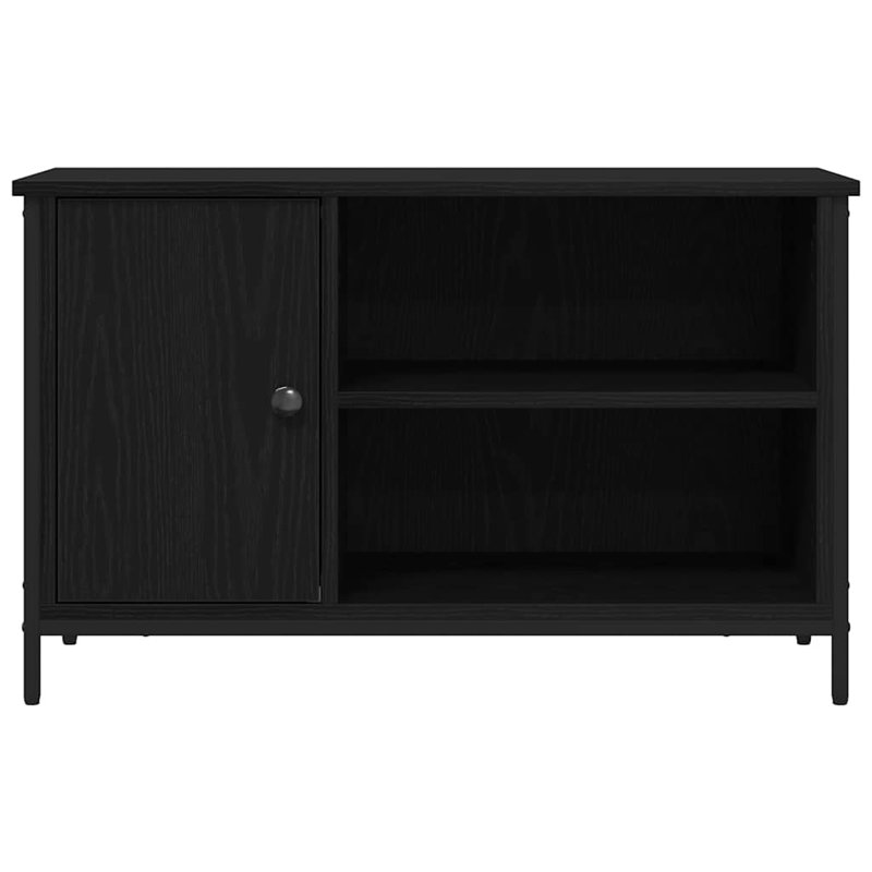 TV Cabinet 80 X 40 X 50 Cm Engineered Wood, Black Oak