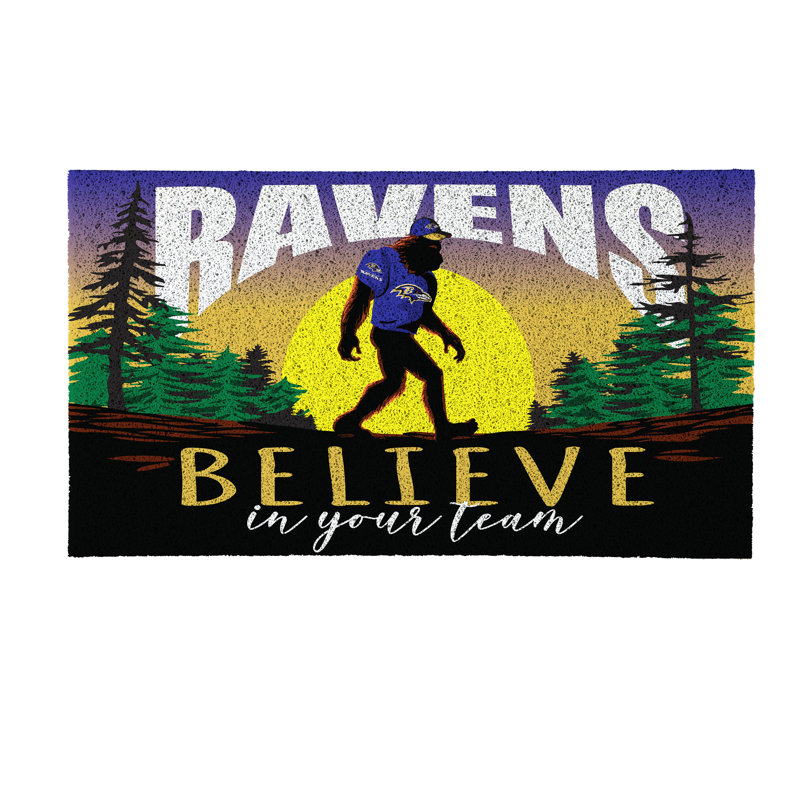 Paillasson en PVC Baltimore Ravens, 28 po x 16 po