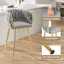 Tabouret de comptoir avec structure en métal 25,6 po Kristyn-671595765