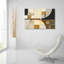 «Champagne 4» par Mike Schick, art mural en verre acrylique, 36 po x 24 po