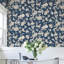 Passion Flower Toile Floral Wallpaper Roll-158612595