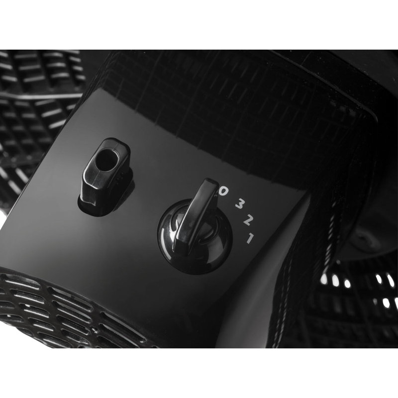 Ventilateur de plancher oscillant 16 po, Noir