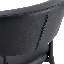 La chaise de salle à manger noire minimaliste ergonomique, avec un dossier incurvé pour une conception confortable, libère une nouvelle position assise confortable et minimaliste. Un ensemble de 4 est disponible en noir et blanc.-133679467-133679470