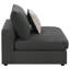 Chaise rembourrée sans accoudoirs avec coussins Duncan-602478061