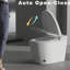 Toilette bidet avancée - chasse d'eau automatique, séchage à l'air chaud, désodorisation intégrée à température réglable, réglage de la température du siège, appareil de salle de bain blanc