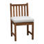 Coussin de chaise d'extérieur Tommy Bahama, Sunbrella résistant à la décoloration et à l'eau pour chaises de patio et ensembles de solarium, l 20 po x P 19 po, épaisseur de 2,5 po, réversible, os de bambou-131480169-131480168