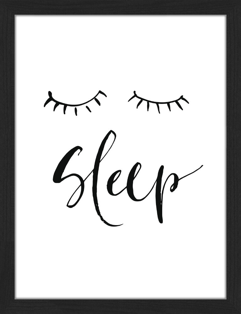 Gerahmtes Poster Sleep