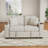 60.6" Modern Loveseat Sofa Pull-out Sofa Bed Sofa Couch 2-seater Sofa Chair for Living Room, Beige-1211694588