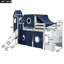 Lit mezzanine pour enfants-789425958-789425953