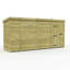 Total Sheds 14ft x 4ft Pent Garden Shed - Single Door - No Windows - Pressure Treated Timber - UK Manufactured