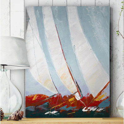 « racing the wind the wind », reproduction d’art sur toile tendue encadrée premium