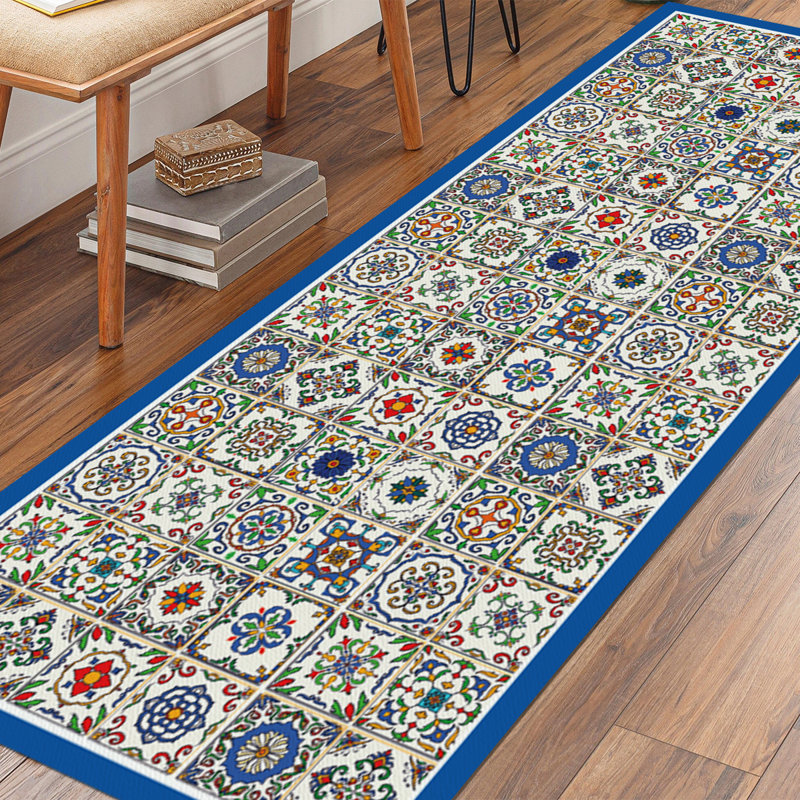 Davanti Vinyl Floor Mat - Tile Collection, Runner 2' x 5'