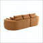Canapé modulaire courbé 106 po avec méridienne-1874687583