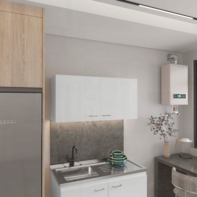 Wall Cabinet, Two Shelves, Double Door