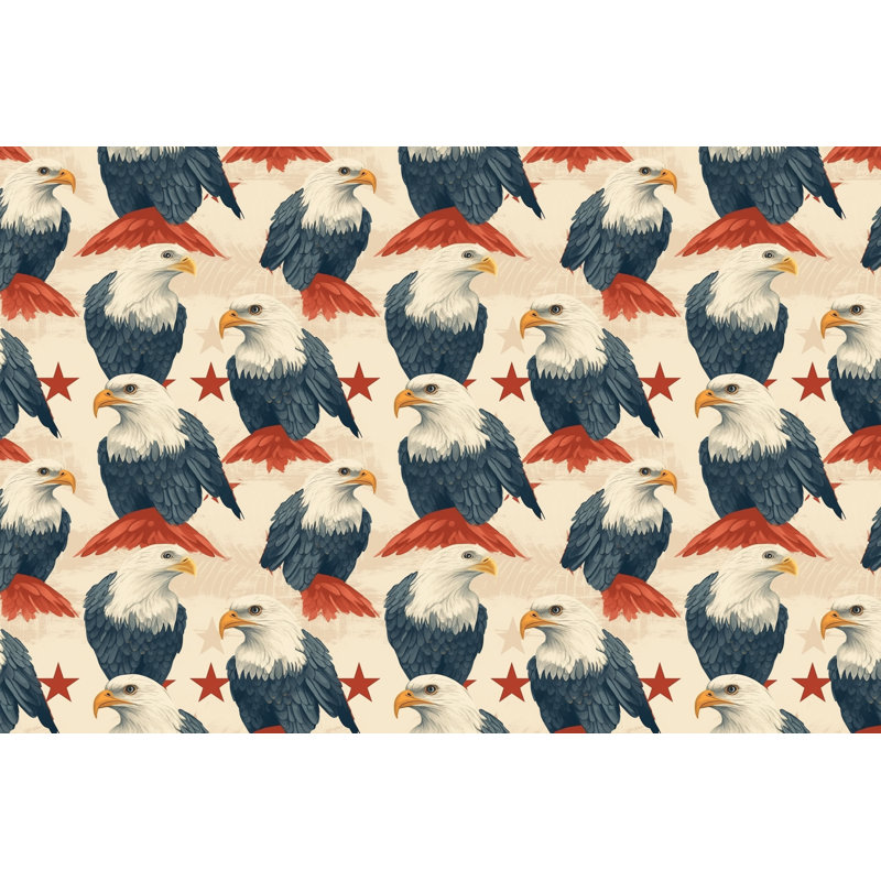 Eagle Animal White Bedding, Queen Comforter