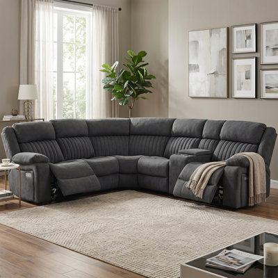 Chaquetta 5 Seater Electric Reclining Corner Sectional