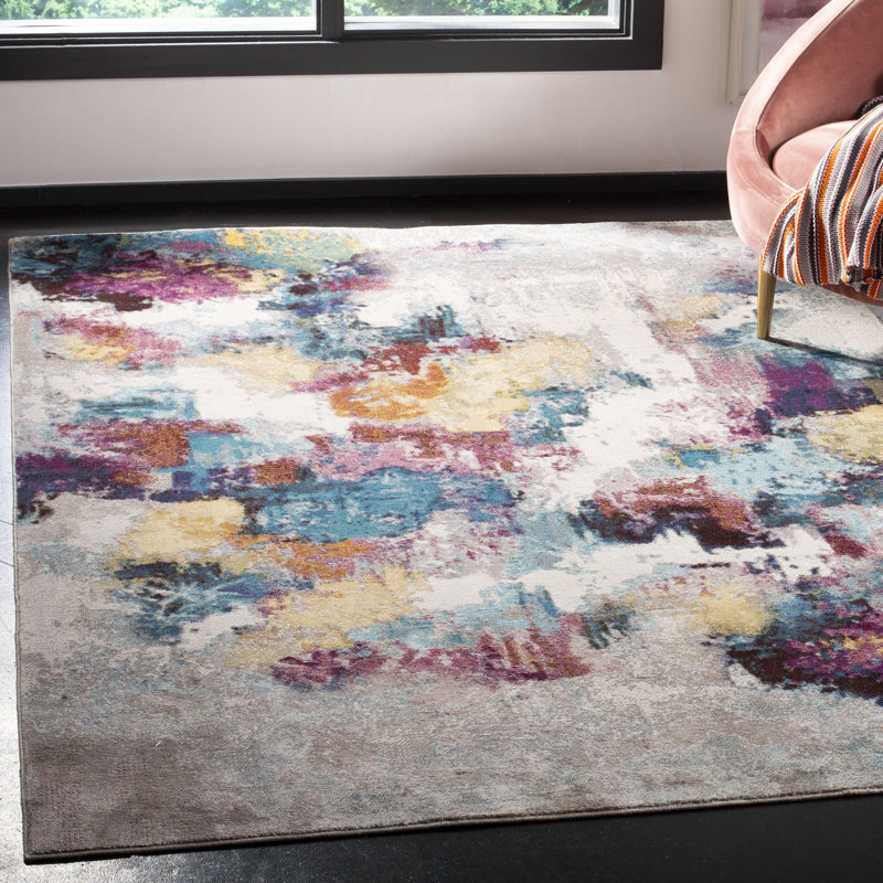 Mandalay Performance Abstract Rug, Rectangle 4' x 6'