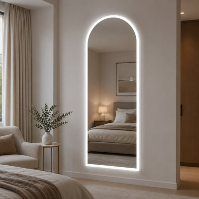 Aluminium Frame Arch Wall Mirror