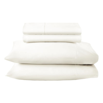 100% Organic Cotton Sheets King Size - GOTS Certified Organic Bed Sheets with Deep Pocket 500 Thread Count and Cozy Sateen Weave Gets Softer with Each Wash - Luxury 4 Piece Set (Natural, King)