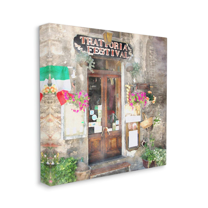 Winston Porter Festive Italian Doorway Canvas Wall Art Design By LSR Design Studio, H 36 po x l 36 po x P 1,5 po