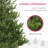 9Ft Artificial Christmas Tree, Sparse Realistic Cedar Tree With 4306 Tips, Easy Assembly, Hinged Xmas Tree For Home Office Holiday, Green