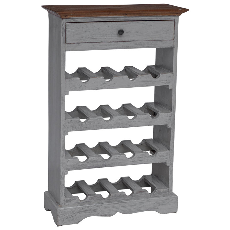 Wine Rack Solid Mahogany Wood 55x23x85 cm
