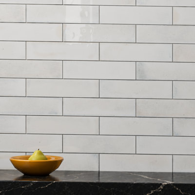 Carrelage mural en porcelaine Calypso White