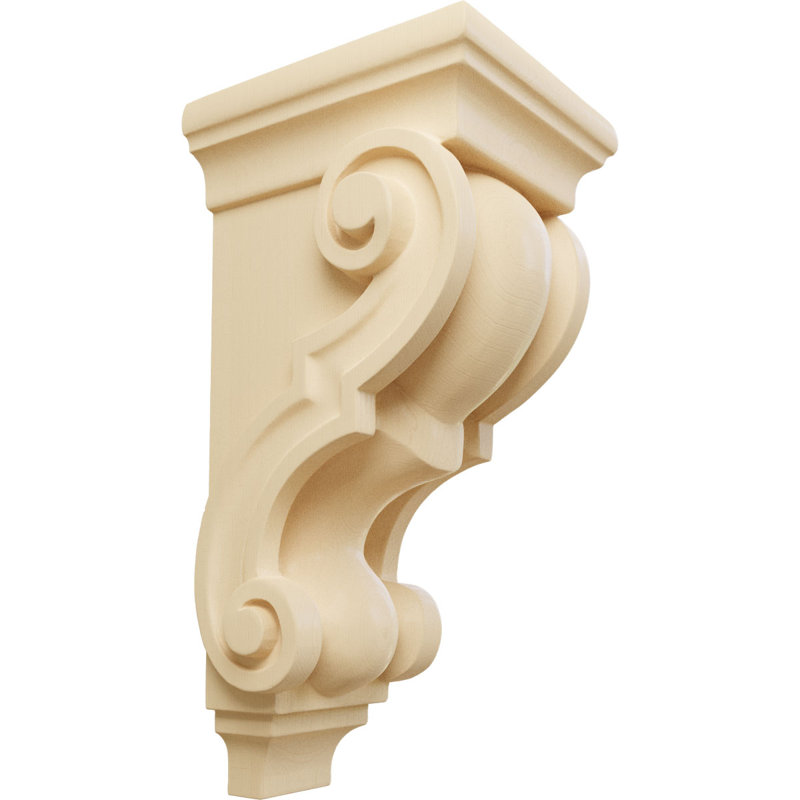 Corbeau traditionnel, Brun clair, H 10 po x l 4,5 po x P 5 po