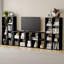 Étagère de rangement en bois à 6 cubes avec rangement ouvert pour le salon, la chambre à coucher et le bureau noir-620950271